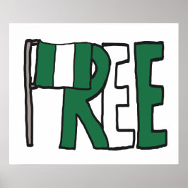 Póster Nigeria libre