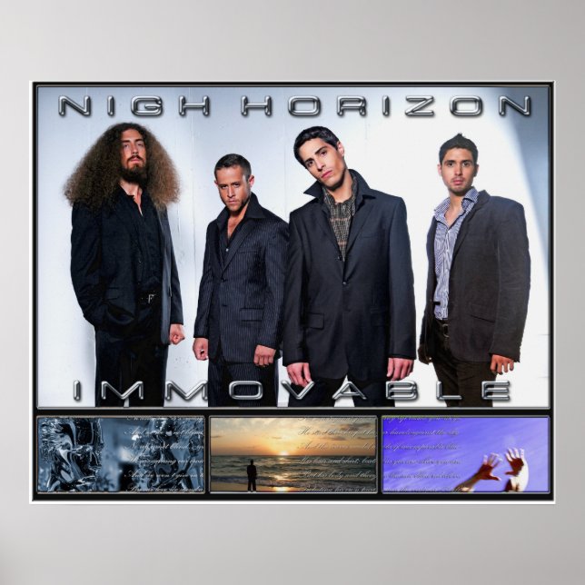 Póster Nigh Horizon | Poster conmemorativo inamovible (Frente)