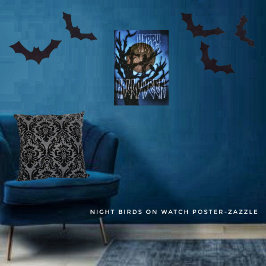 Póster Night Birds On Watch