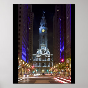 Póster Night Color Broad St