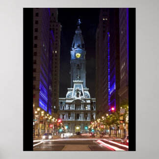 Póster Night Color Broad St