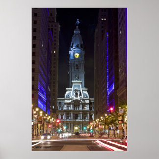Póster Night Color Broad St, Photo By: Joe Dantone