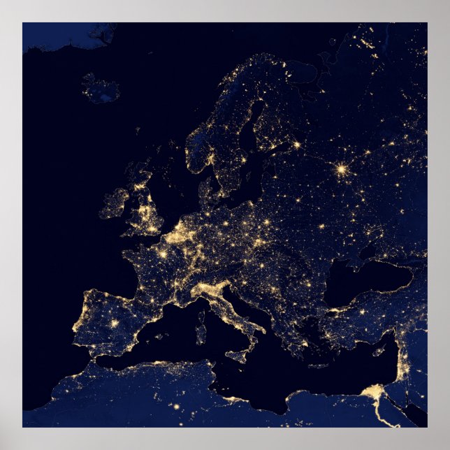 Póster Night Europe (Frente)