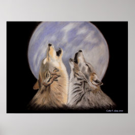 Póster Night Howls (Wolves)