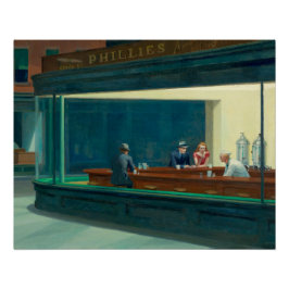 Póster Nighthawks 1942 de Edward Hopper