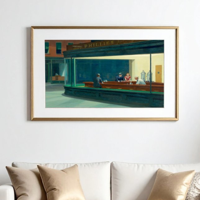 Póster Nighthawks 1942 de Edward Hopper (Subido por el creador)