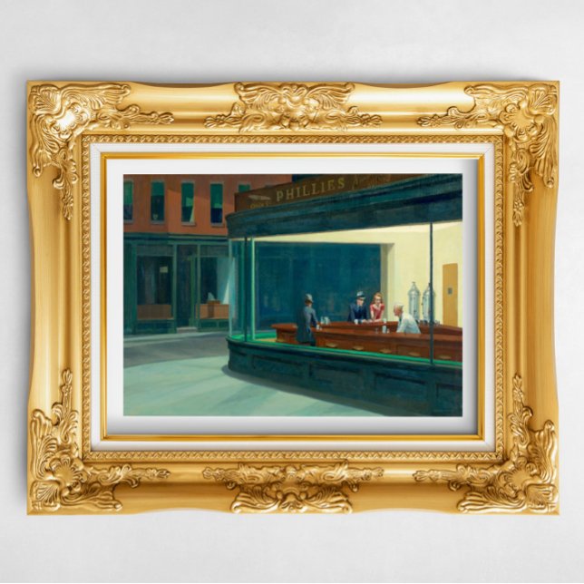 Póster Nighthawks 1942 de Edward Hopper (Subido por el creador)
