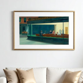 Póster Nighthawks 1942 de Edward Hopper