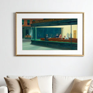 Póster Nighthawks 1942 de Edward Hopper