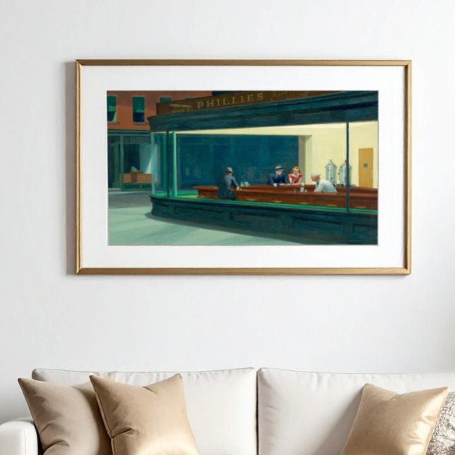 Póster Nighthawks 1942 de Edward Hopper (Subido por el creador)