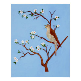 Poster Nightingale Glossy Finish