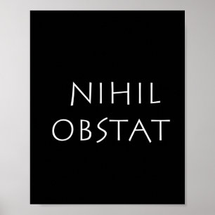 Póster Nihil obstat