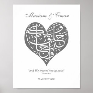 Póster Nikkah Pares de Plata que te creamos