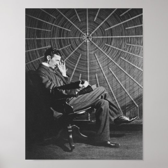 Póster Nikola Tesla (Frente)