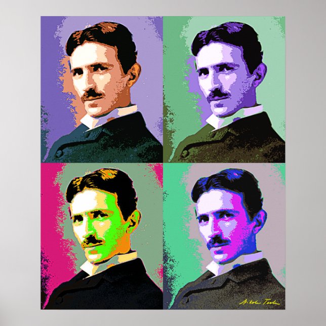 Póster Nikola Tesla (Frente)