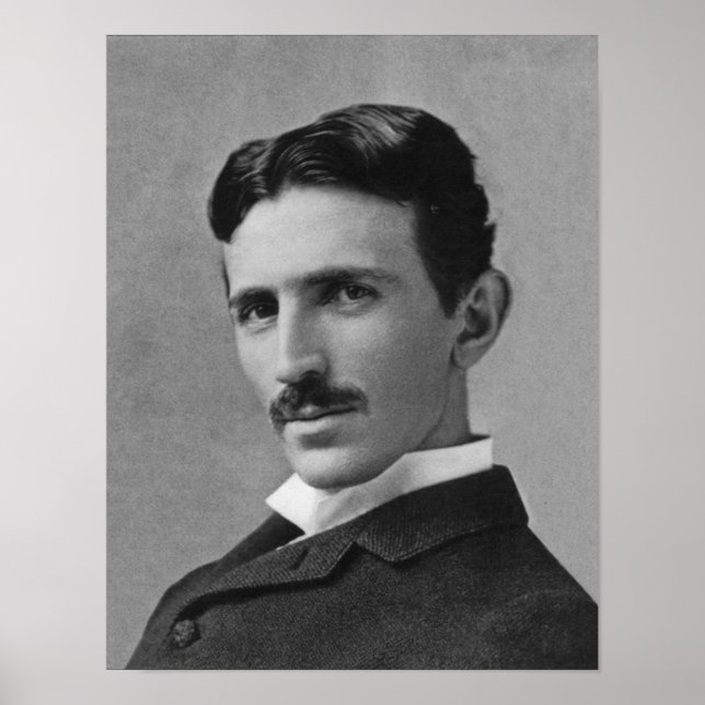 Póster Nikola Tesla, 1894 (Frente)
