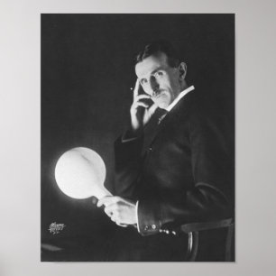Póster Nikola Tesla, 1898.