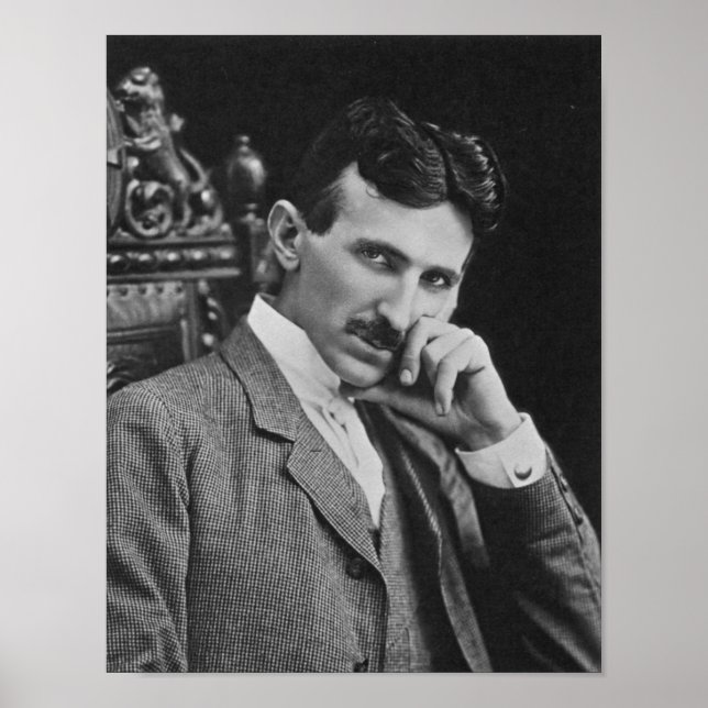 Póster Nikola Tesla, 1904 (Frente)