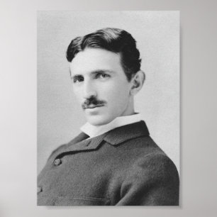 Póster Nikola Tesla - Circa 1890