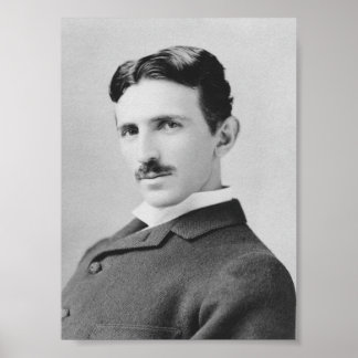 Póster Nikola Tesla - Circa 1890