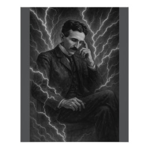 poster "Nikola Tesla - La mente eléctrica"