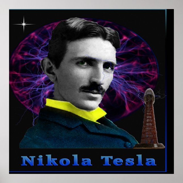 Póster Nikola Tesla poster (Frente)