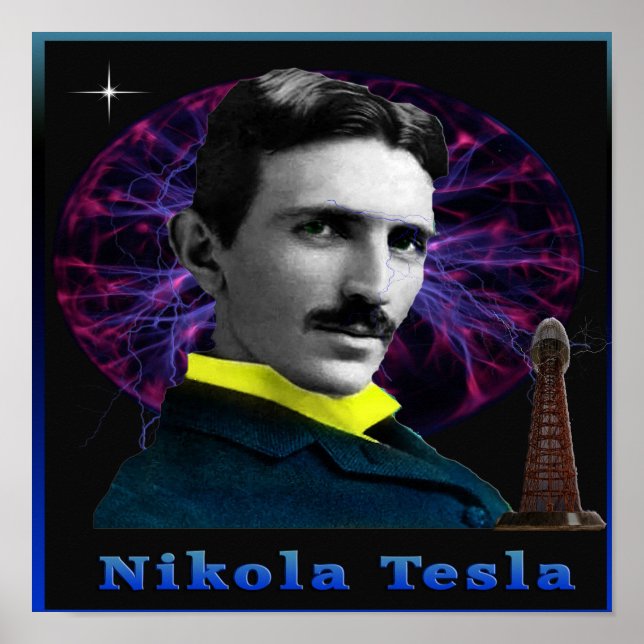 Póster Nikola Tesla poster (Frente)