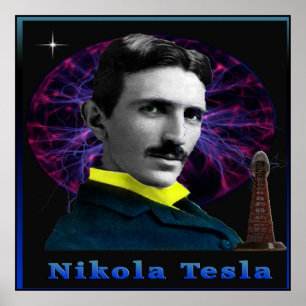 Póster Nikola Tesla poster