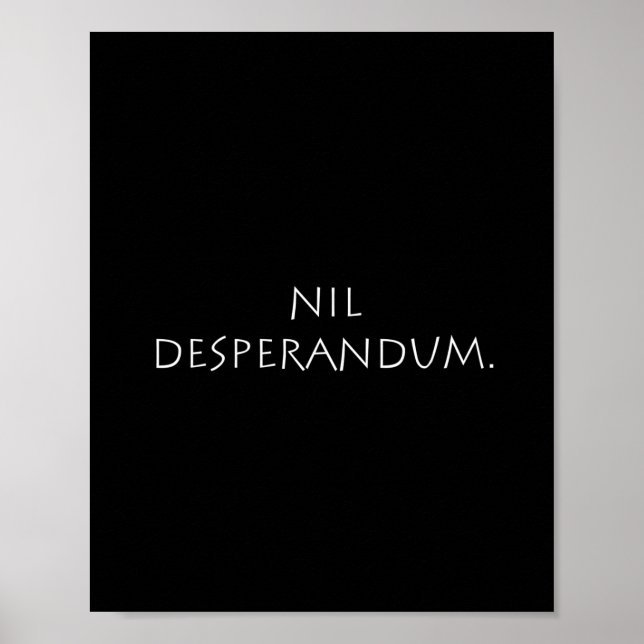 Póster Nil Desperandum (Frente)