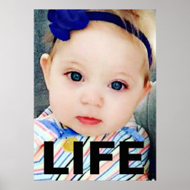PÓSTER NIÑA A FAVOR DE LA VIDA