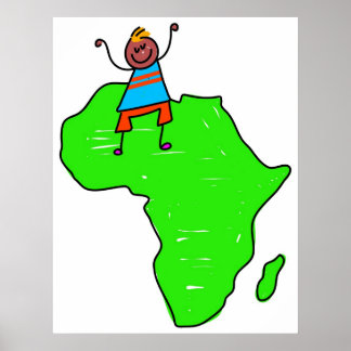 Póster Niña africana