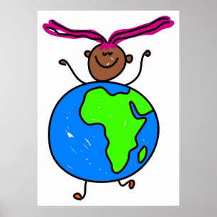 Póster Niña africana