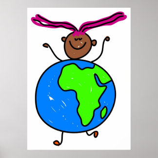 Póster Niña africana