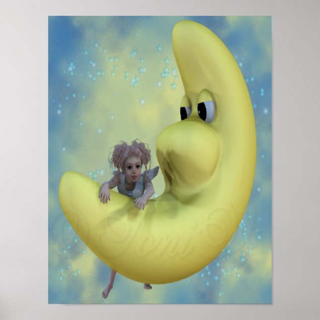 Póster Niña Ángel en el juego Poster (Frente)