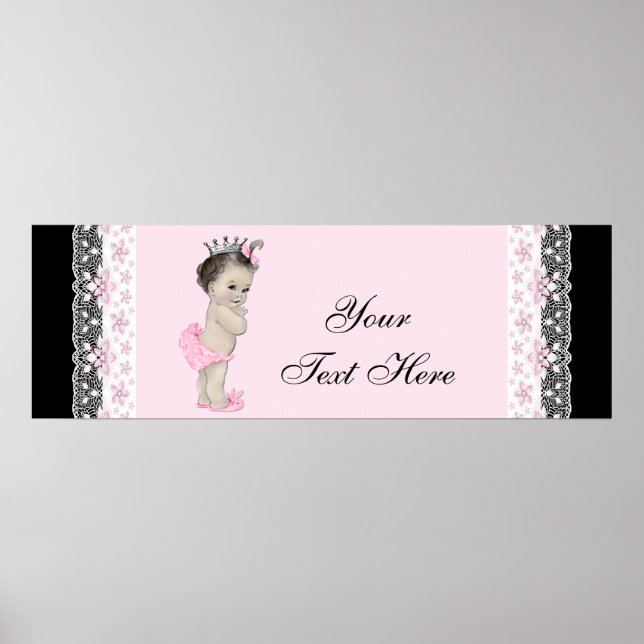 Póster Niña de color rosa (Frente)