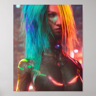 Póster Nina: El Guerrero del Ciborg