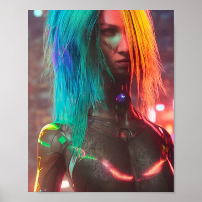 Póster Nina: El Guerrero del Ciborg (Frente)