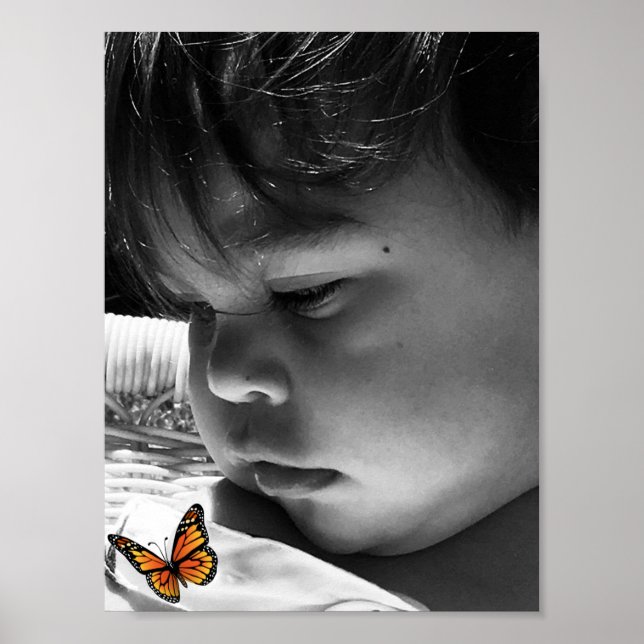 Póster Niña mariposa (Frente)