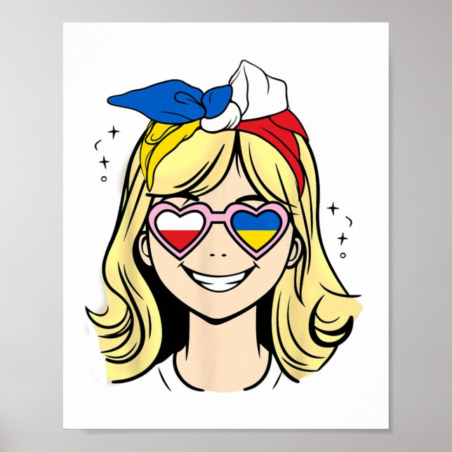 Póster Niña mitad polaca mitad ucraniana (Frente)