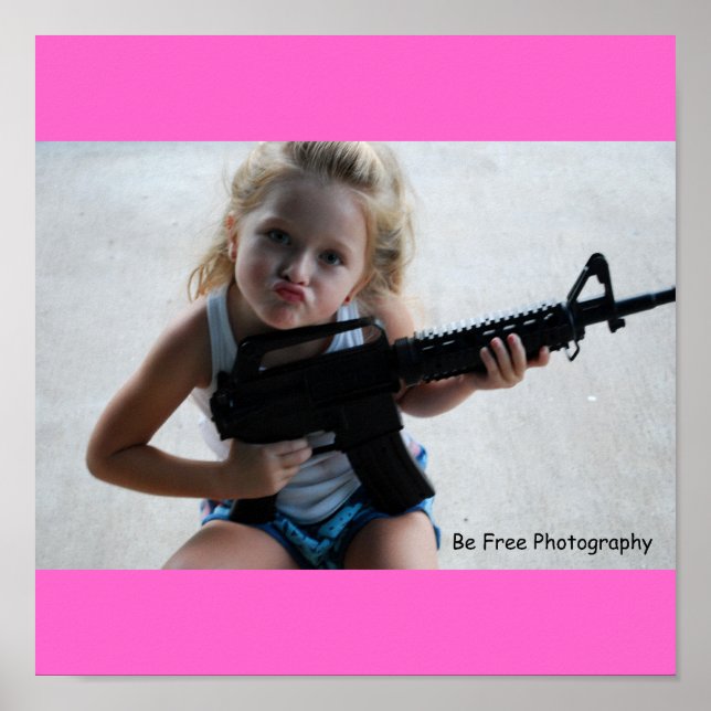 Póster Niña pequeña de Badass (Frente)