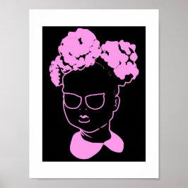 Póster Niña pequeña de rosa: Escaramuzas rosadas