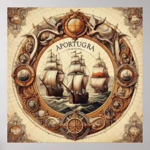 Póster Nina - Pinta - Santa Maria - Aportugra Portugal 03