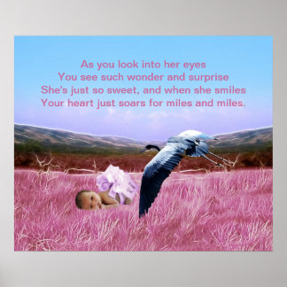 Póster Niña poster poema