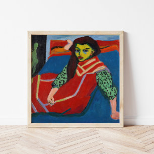 Póster Niña sentada   Ernst Ludwig Kirchner