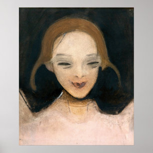 Póster Niña sonriente, Helene Schjerfbeck