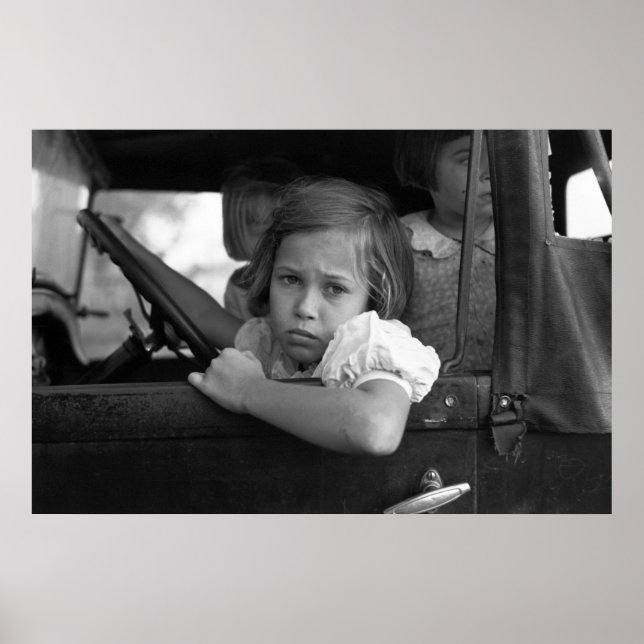 Póster Niña Triste, 1938 (Frente)