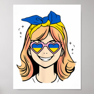 Póster Niña ucraniana con pelo rojizo