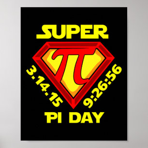 Póster Niñas Camisas De Pi Day Hombres Math Teacher Niño