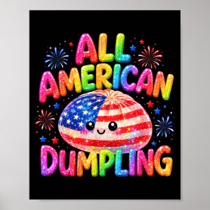Póster Niñas Lindas Ed Aamerican Dumpling 4 De Julio Chic