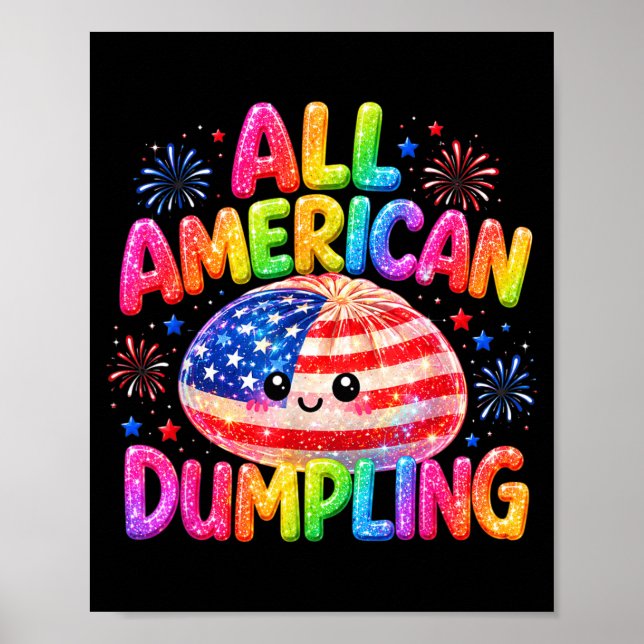 Póster Niñas Lindas Ed Aamerican Dumpling 4 De Julio Chic (Frente)